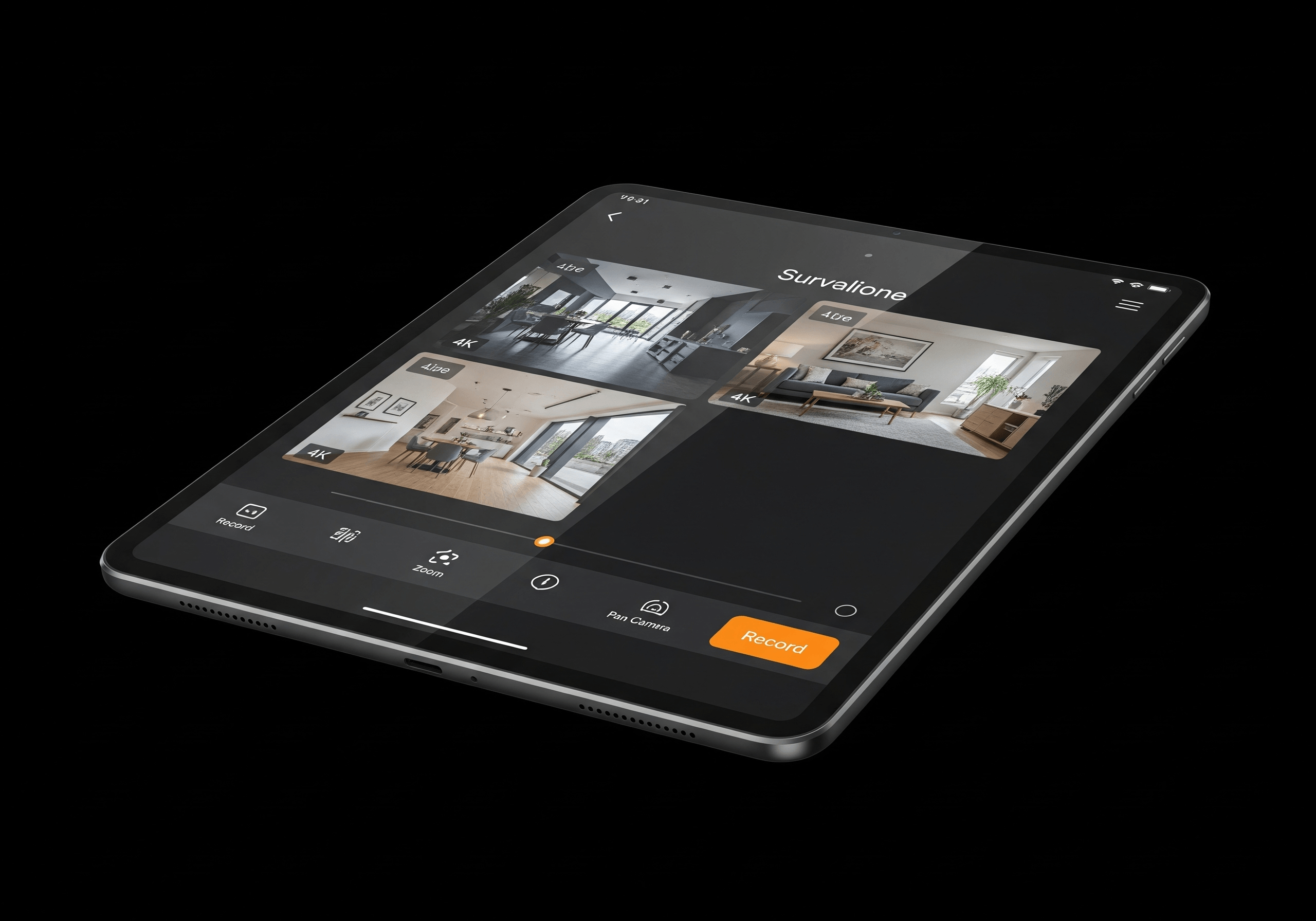 Aplicação móvel de vigilância CCTV